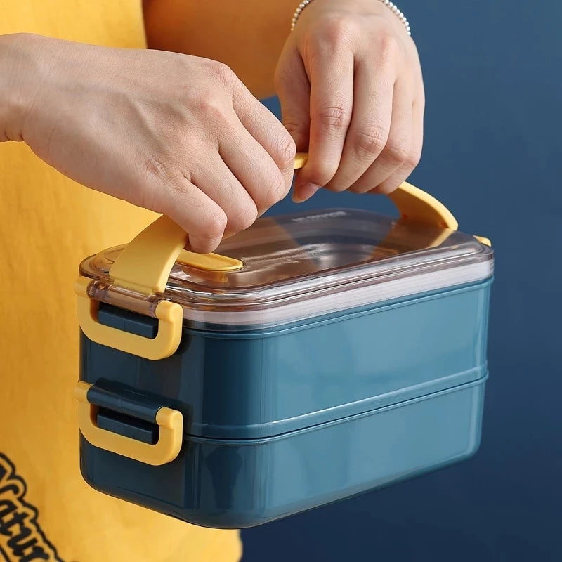 Insulated Bento Lunch Box - Thermal Multi-Compartment Meal Container for Office, School & On-the-Go