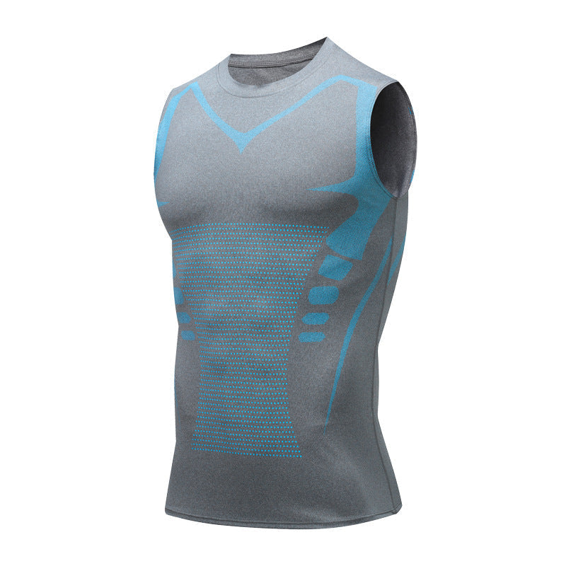 Ionic Compression Tank Top for Body Shaping and Posture Support