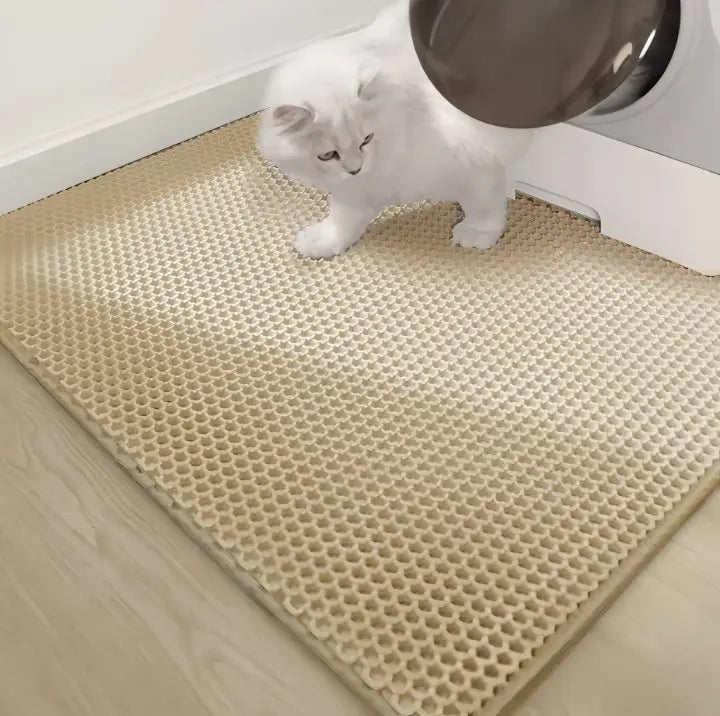 Large Waterproof Non-Slip Cat Litter Mat