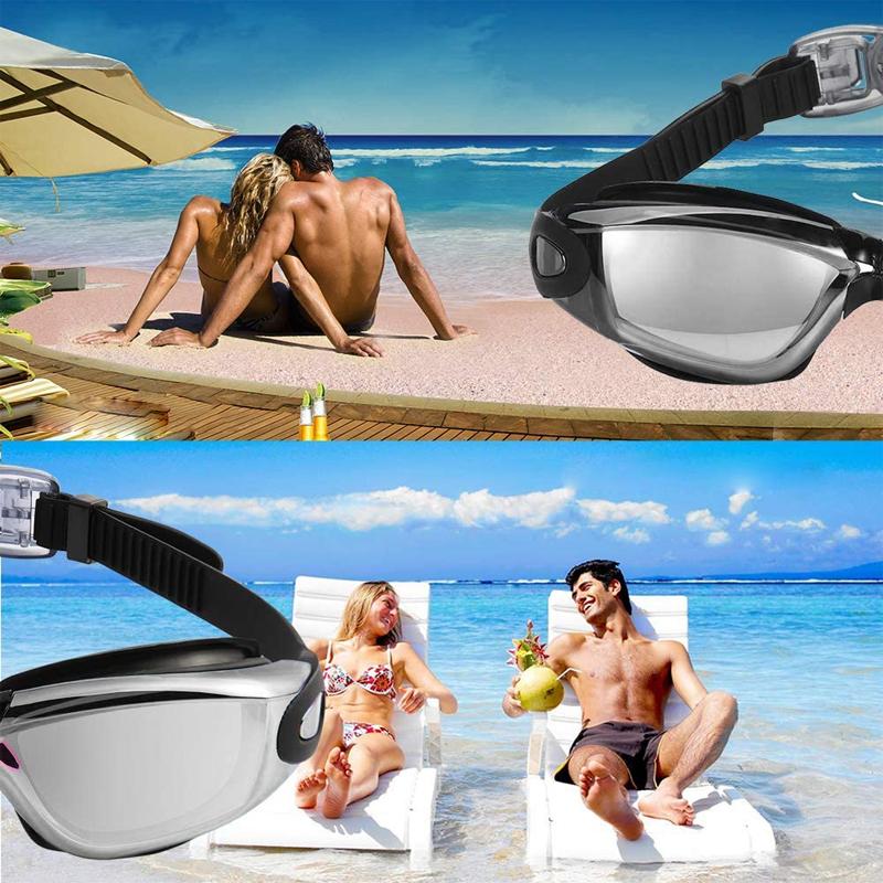 Leak-Proof Anti-Fog UV-Protection Triathlon Swim Goggles