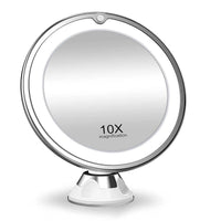 Lighted Makeup Mirror | LED Vanity Mirror with 10x Magnification for Precise Cosmetic Application