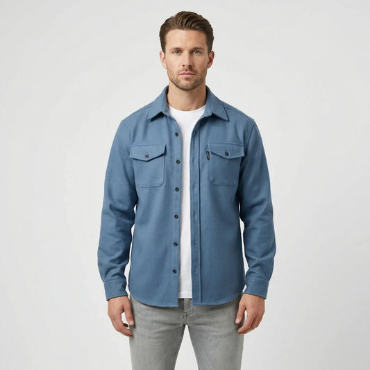 Long-Sleeve Overshirt with Chest Pockets - Pablo