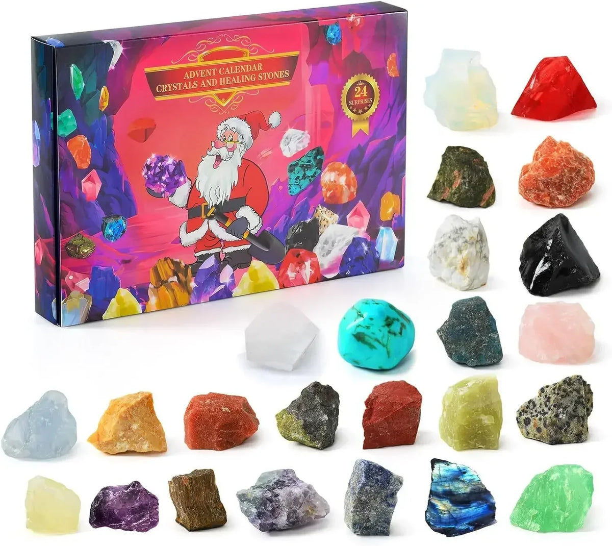 Magical Gemstone Advent Calendar – 24 Unique Treasures