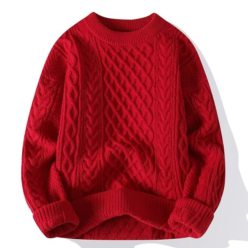 Men's Cable- Crewneck Sweater
