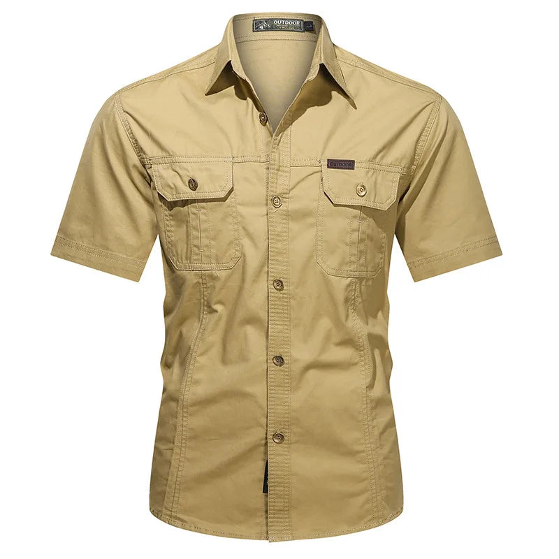 Men's Casual Button-Up Shirt