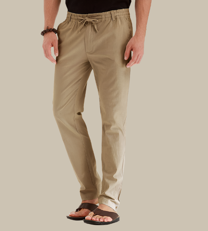Men's Casual Elastic Waist Summer Pants