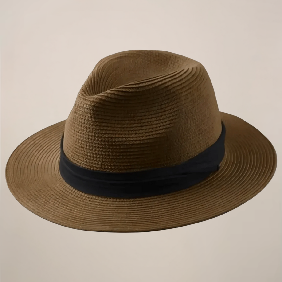 Men's Classic Summer Panama Hat with Wide Brim for Timeless Style