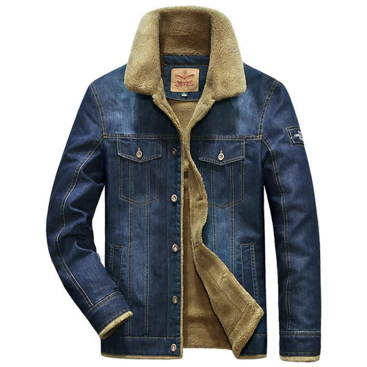 Men's Denim Sherpa Jacket