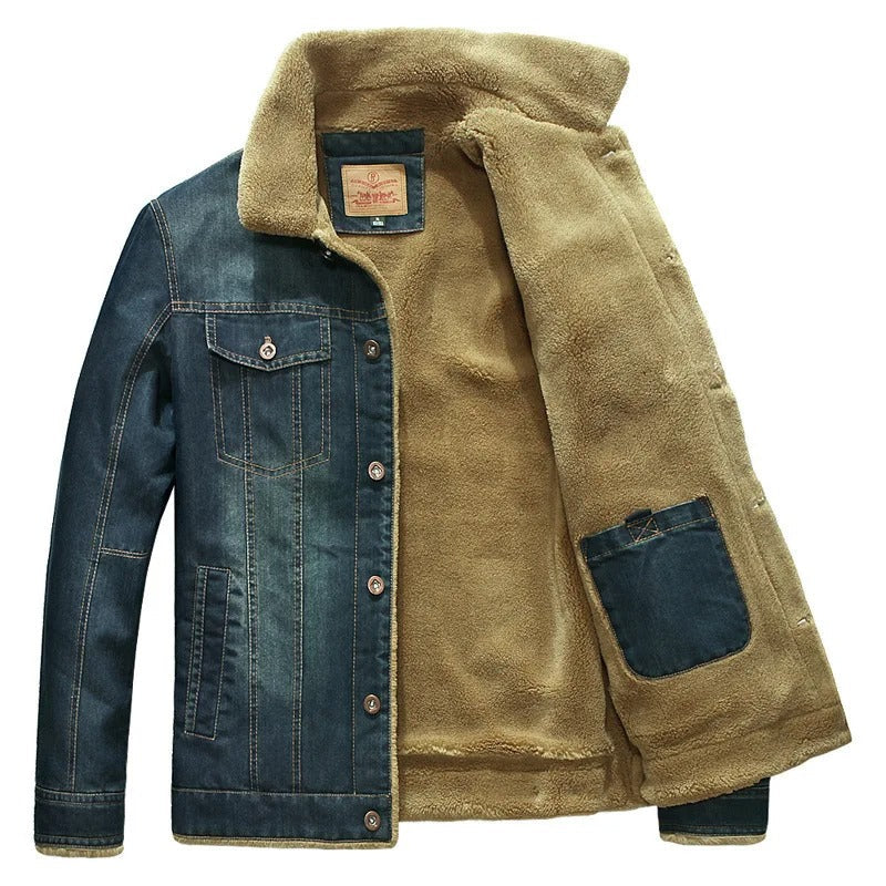 Men's Denim Sherpa Jacket