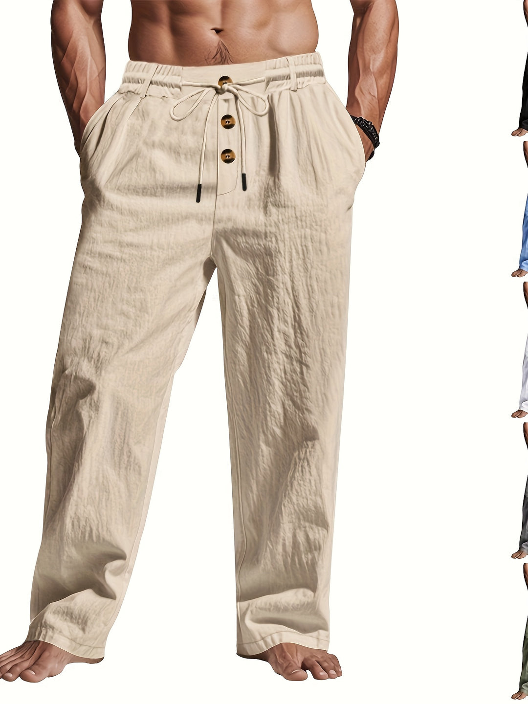 Men's Lightweight & Breathable Drawstring Trousers