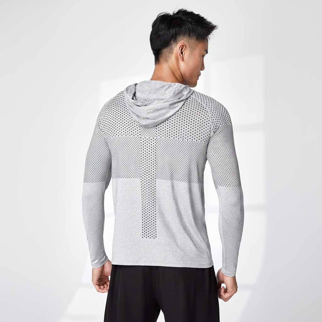 Men's Lightweight Performance Hooded Workout Shirt