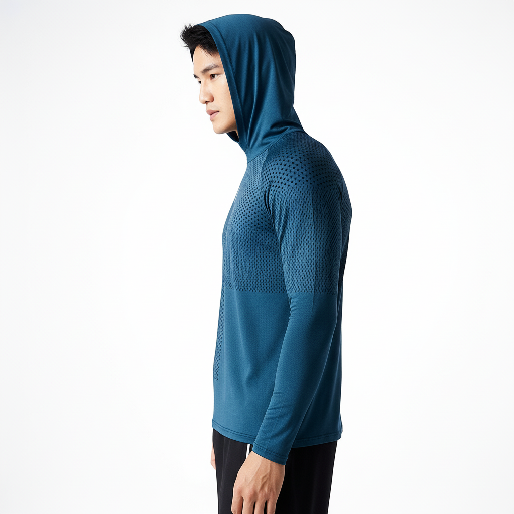 Men's Lightweight Performance Hooded Workout Shirt