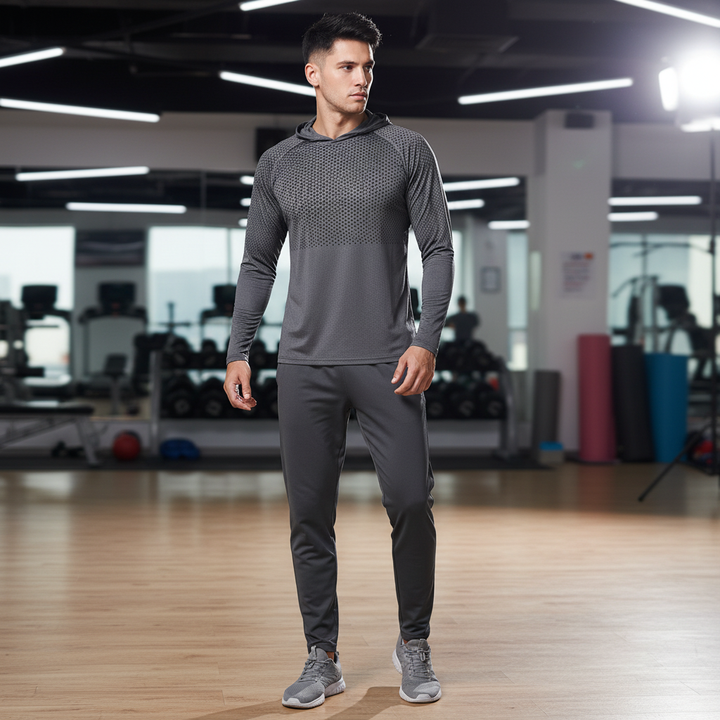 Men's Lightweight Performance Hooded Workout Shirt