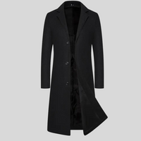 Men's Long Winter Coat – Elegant Classic Style