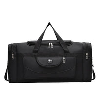 Men's Multi-Compartment Travel Bag with Modern Design
