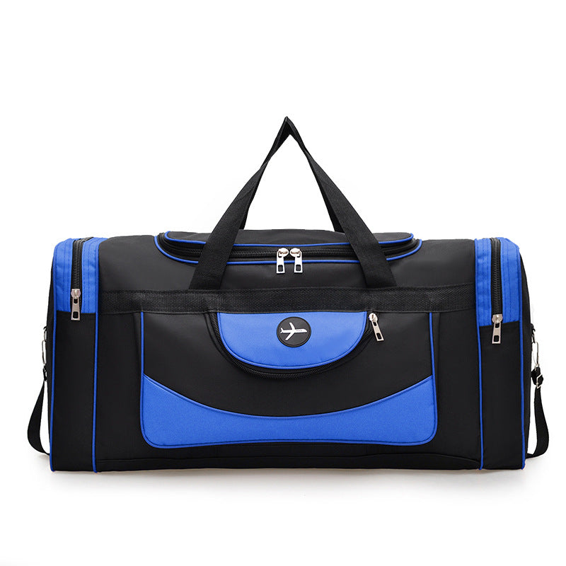 Men's Multi-Compartment Travel Bag with Modern Design