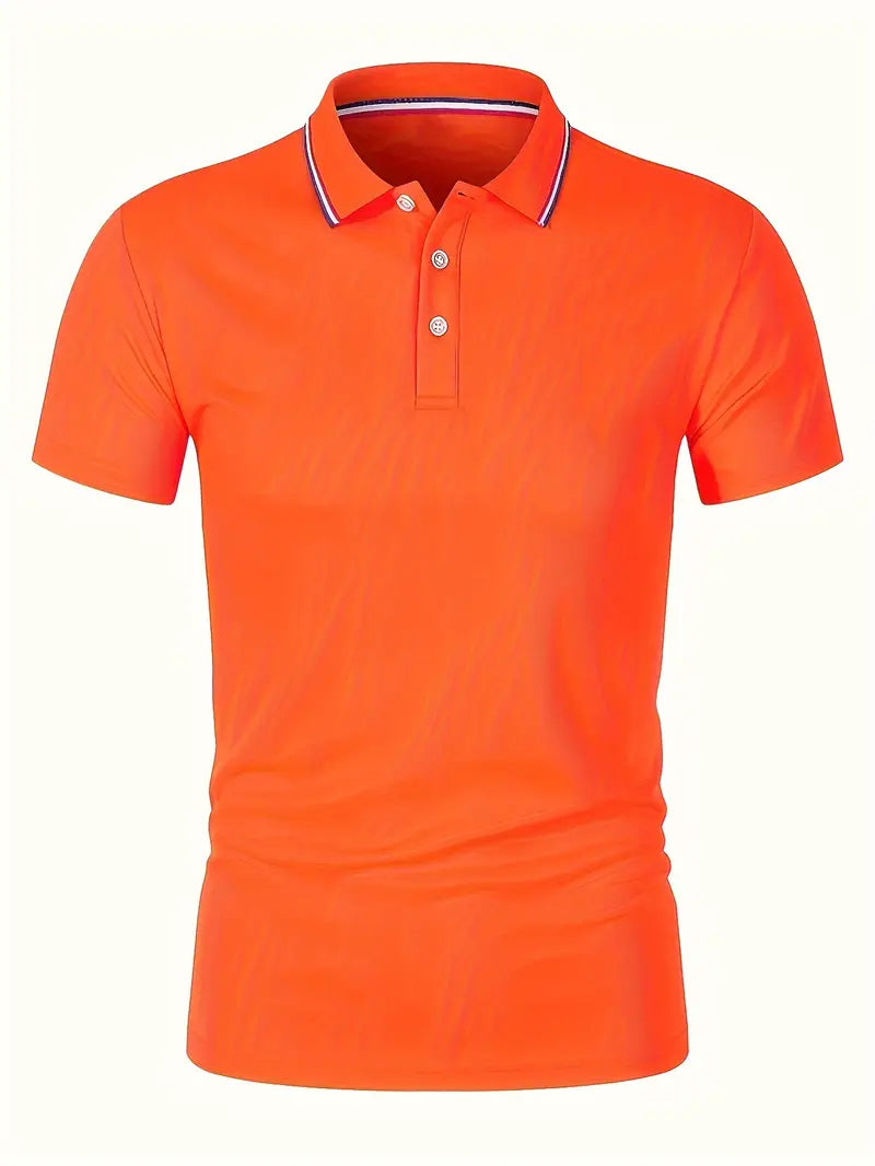 Men's Orange King's Day Polo Shirt | Stylish & Breathable