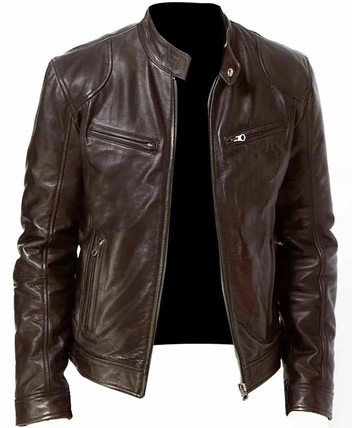 Men's Rugged Motorcycle Biker Jacket