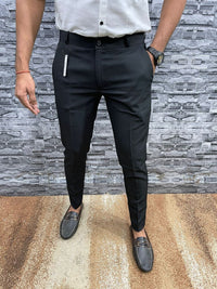 Men's Slim-Fit Formal Trousers
