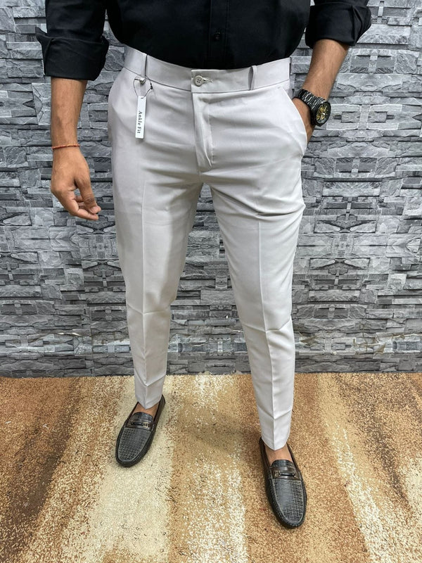 Men's Slim-Fit Formal Trousers