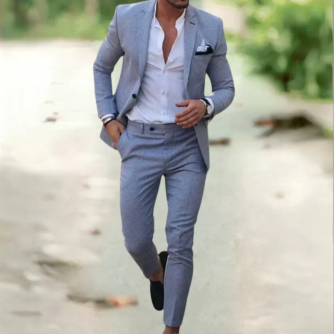 Men's Slim Fit Suit for Summer and Events