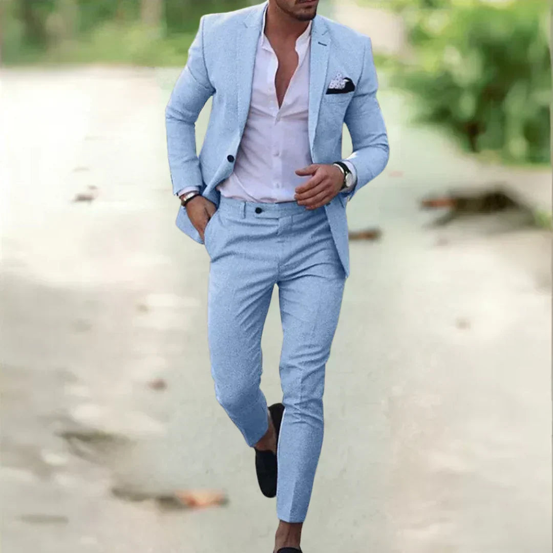 Men's Slim Fit Suit for Summer and Events