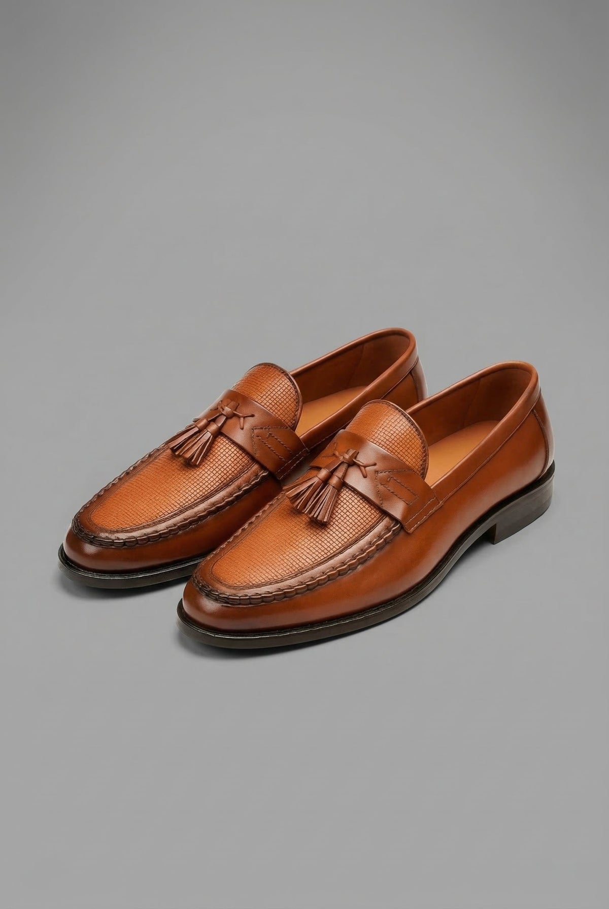 Men's -Vamp Tassel Slip-On Dress Loafers