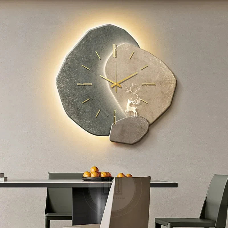 Modern Silent Backlit Quartz Wall Clock