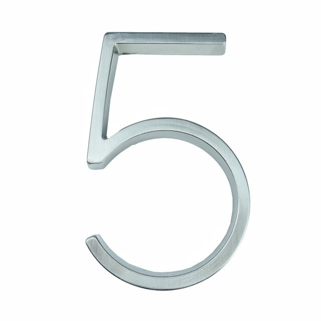 Modern Silver House Numbers