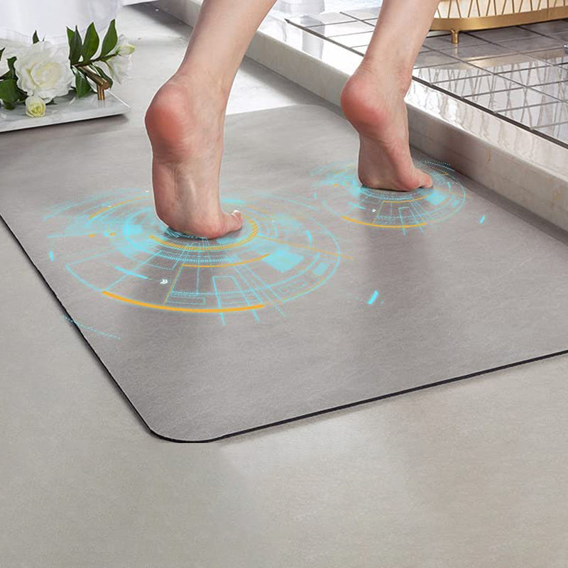 Non-Slip Quick-Drying Diatomite Bath Mat – Bathroom Safety and Comfort