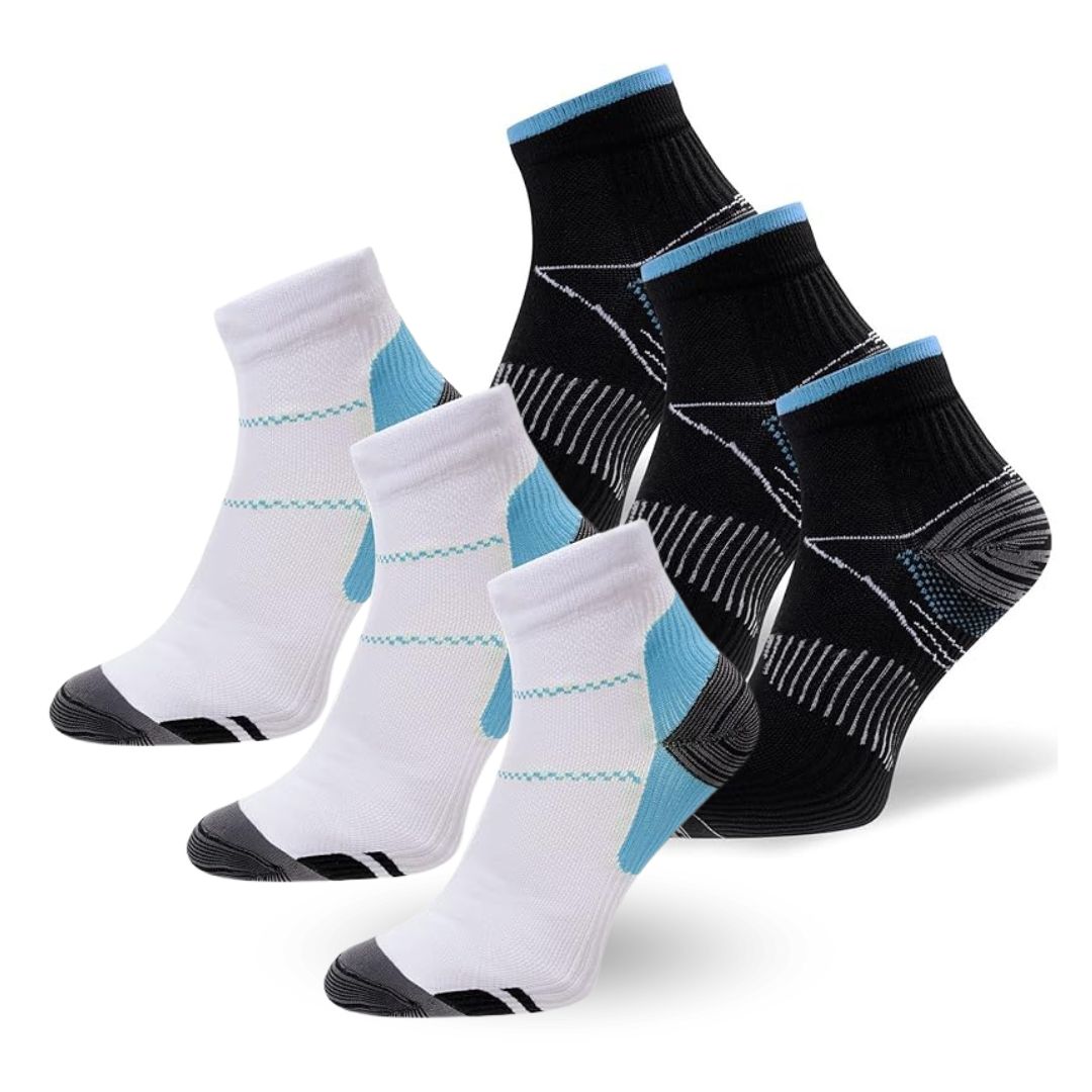 Orthopedic Compression Socks - Black and White