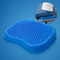 Orthopedic Gel Seat Cushion – Pressure Relief, Tailbone & Lumbar Support for Office Chair, Car, and Wheelchair