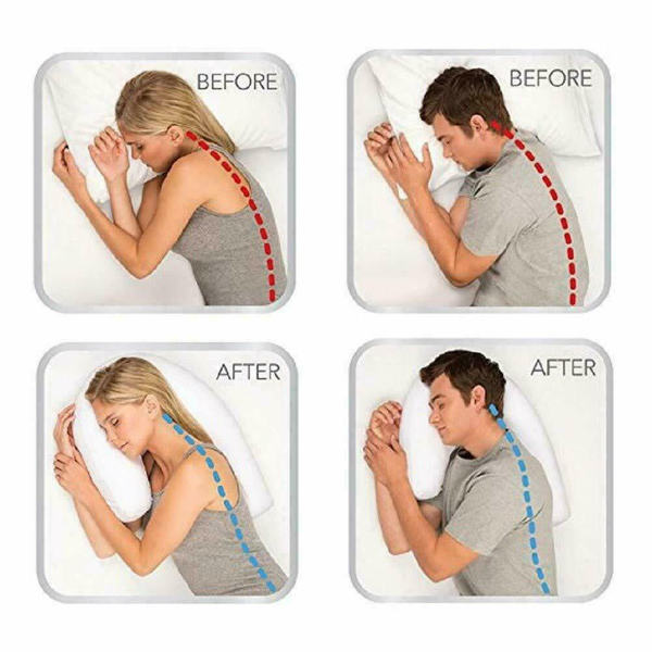 Orthopedic Side Sleeper Pillow with Ear Hole