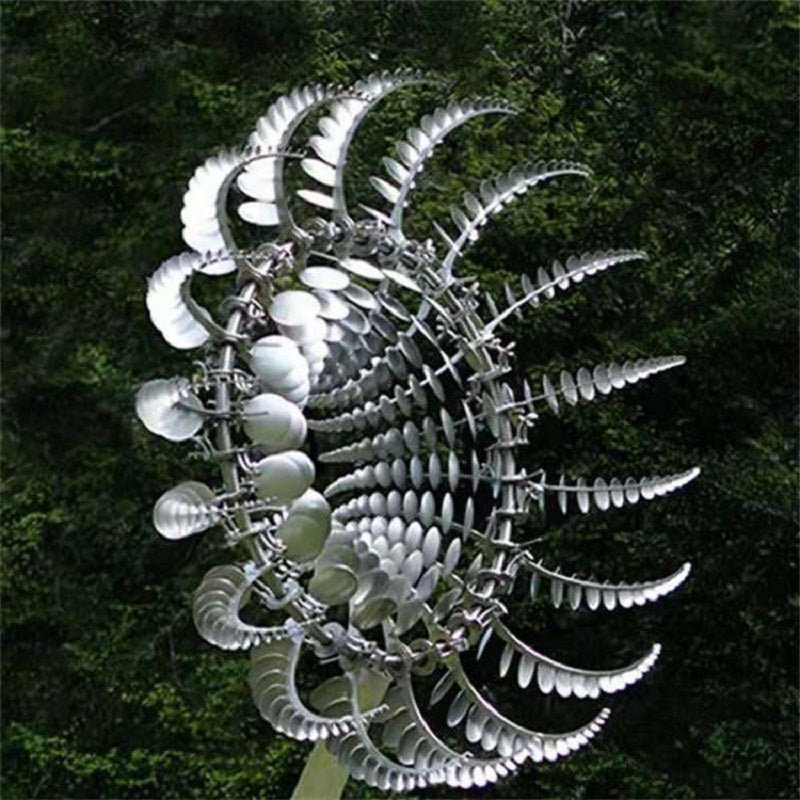 Outdoor Anti-Rust Metal Windmill Kinetic Garden Spinner