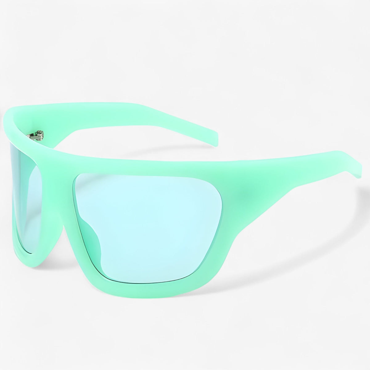 Oversized Curved Steampunk Sports Sunglasses