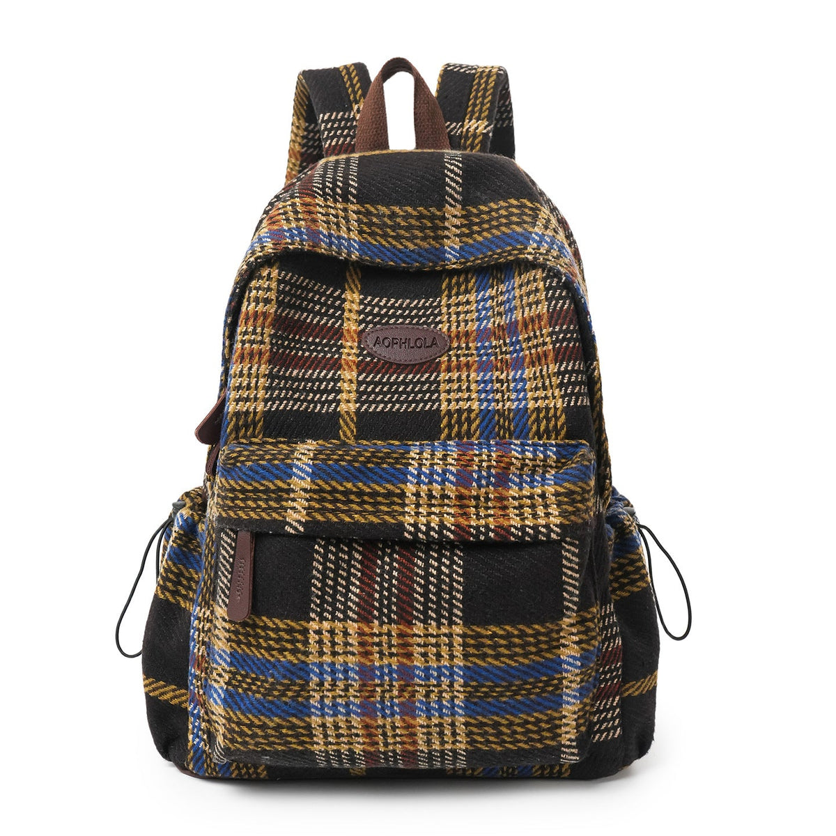 Plaid School Backpack