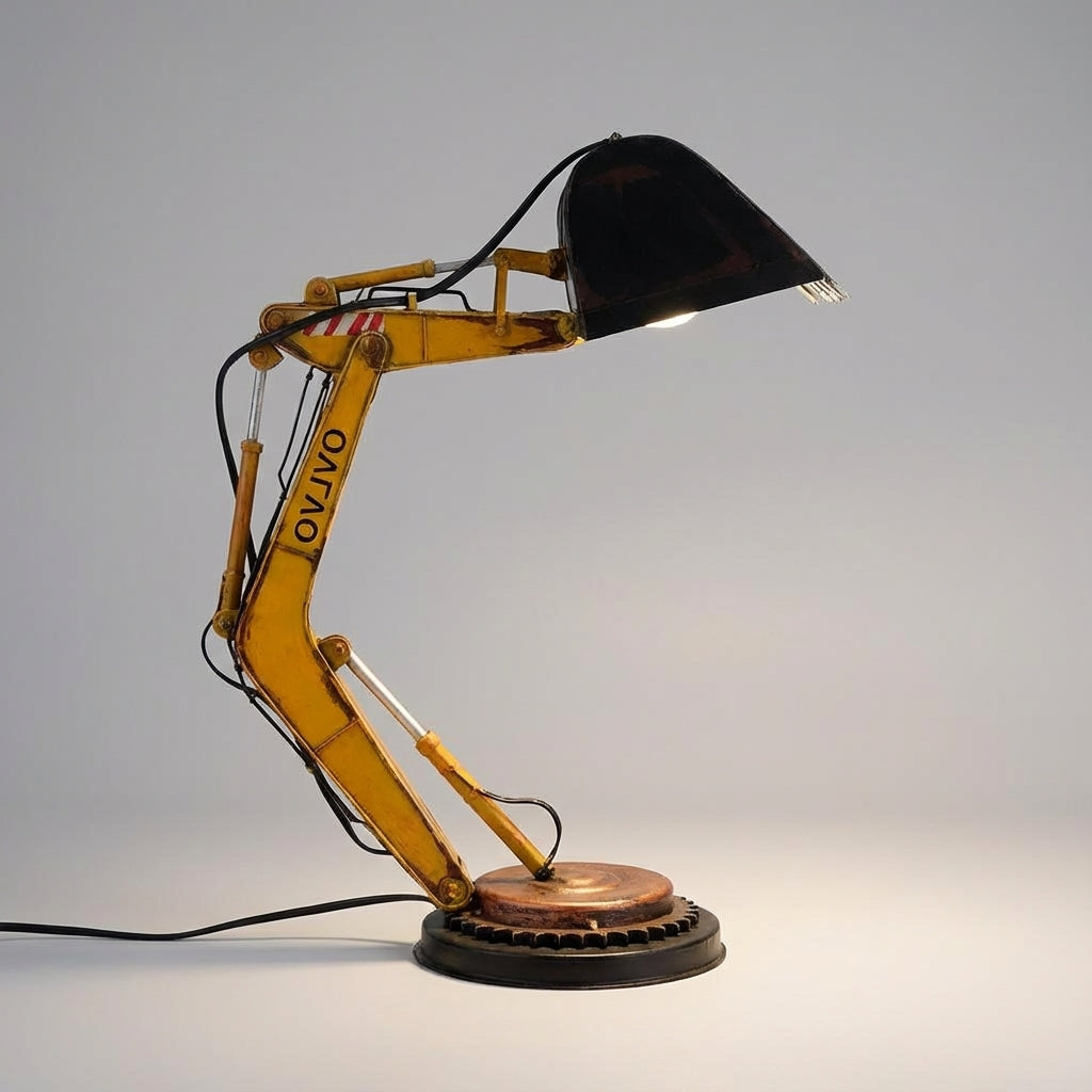 Playful Excavator Desk Lamp