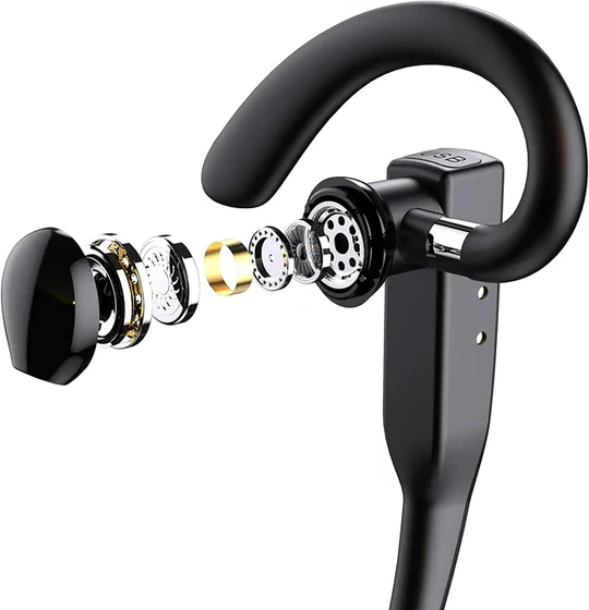 Professional Bluetooth Earpiece with Noise Cancellation and Ergonomic Design
