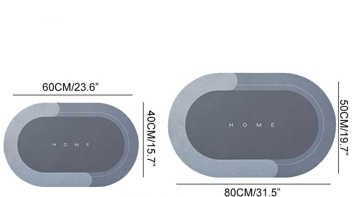 Quick-Drying Oval Mat
