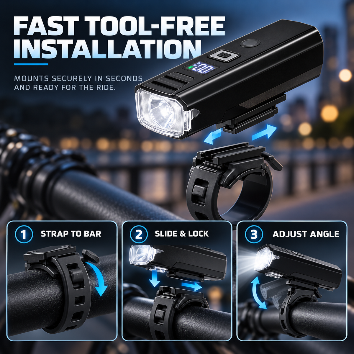 Rechargeable LED Bike Headlight