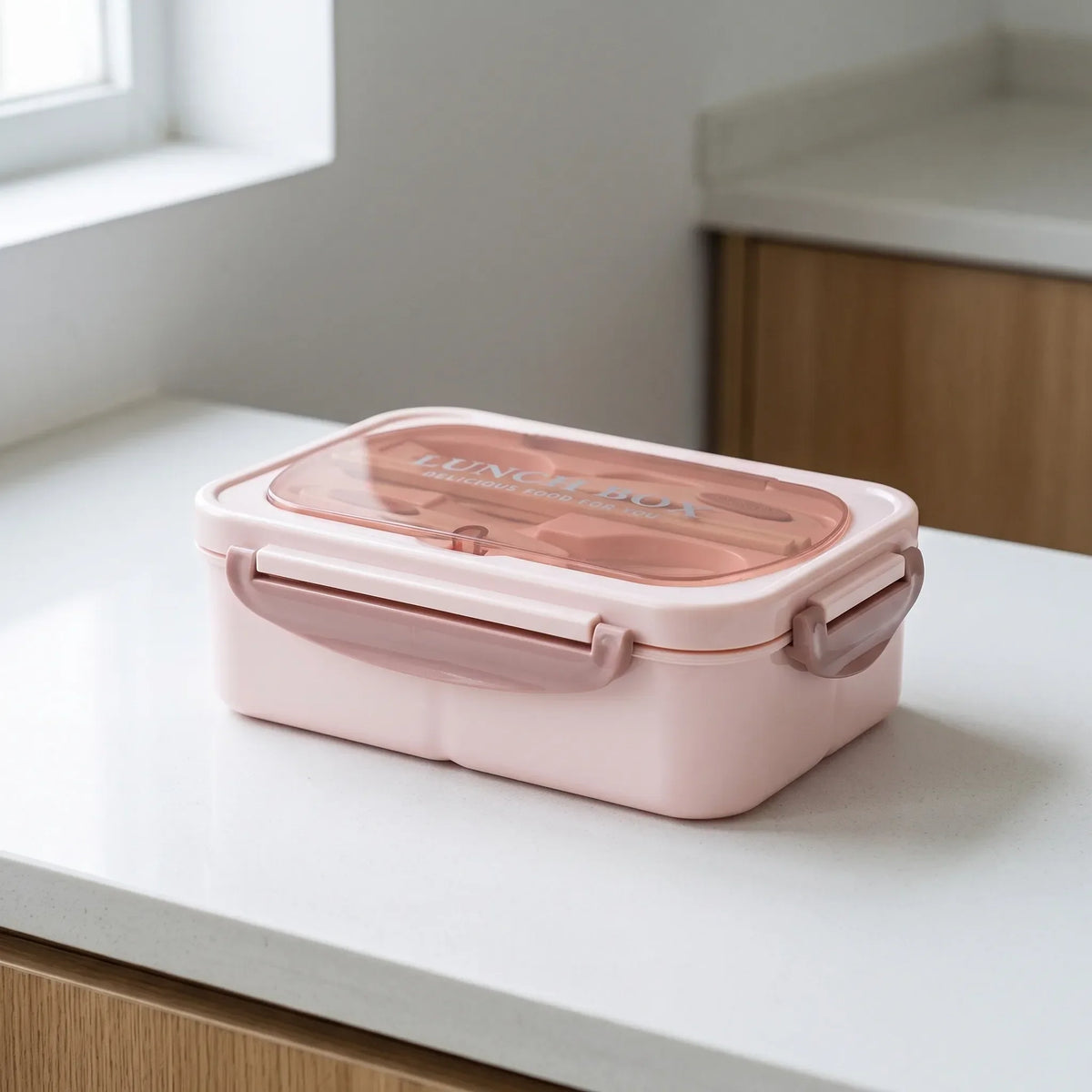 Rectangular Meal Prep Bento Box with Compartments
