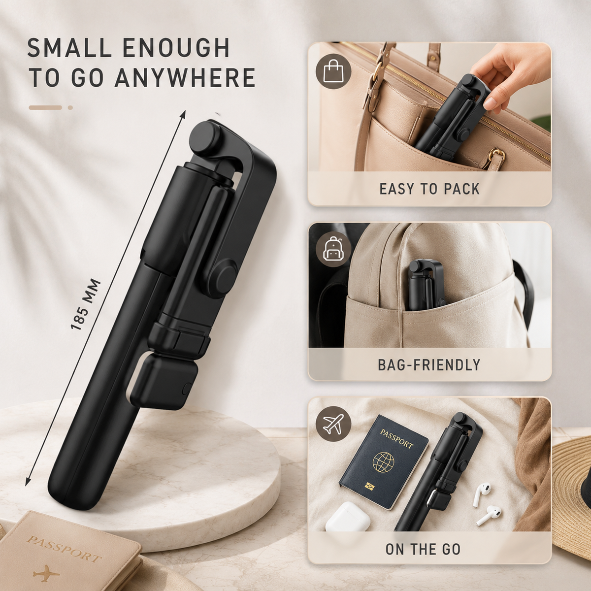 Retractable Selfie Stick Tripod