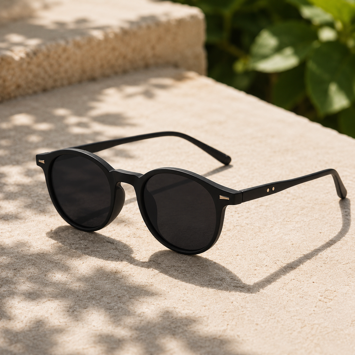 Retro Round Polarized Sunglasses with UV400 Protection