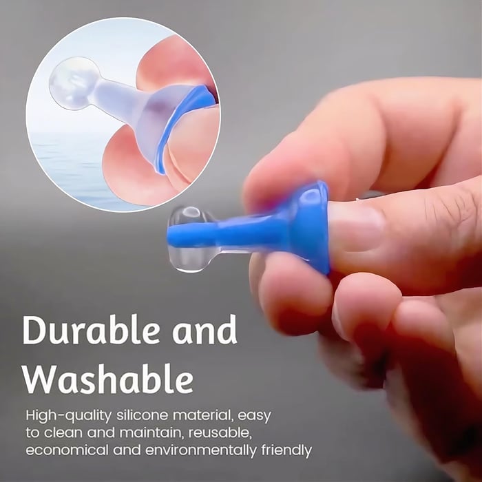 Reusable Inflatable Medical Silicone Earplugs - Noise Cancelling & Waterproof 35dB
