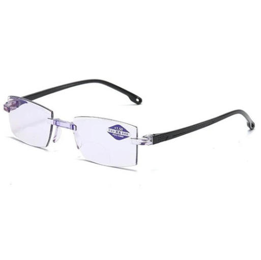 Rimless Ultralight Progressive Glasses for Sharp Near and Distance Vision