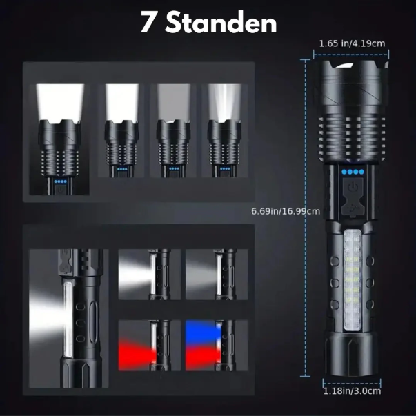 Robust 5000-Lumen Military Flashlight