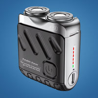 Rotary Electric Shaver – Dual-Ring Blades – Water-Resistant Men's Grooming Tool