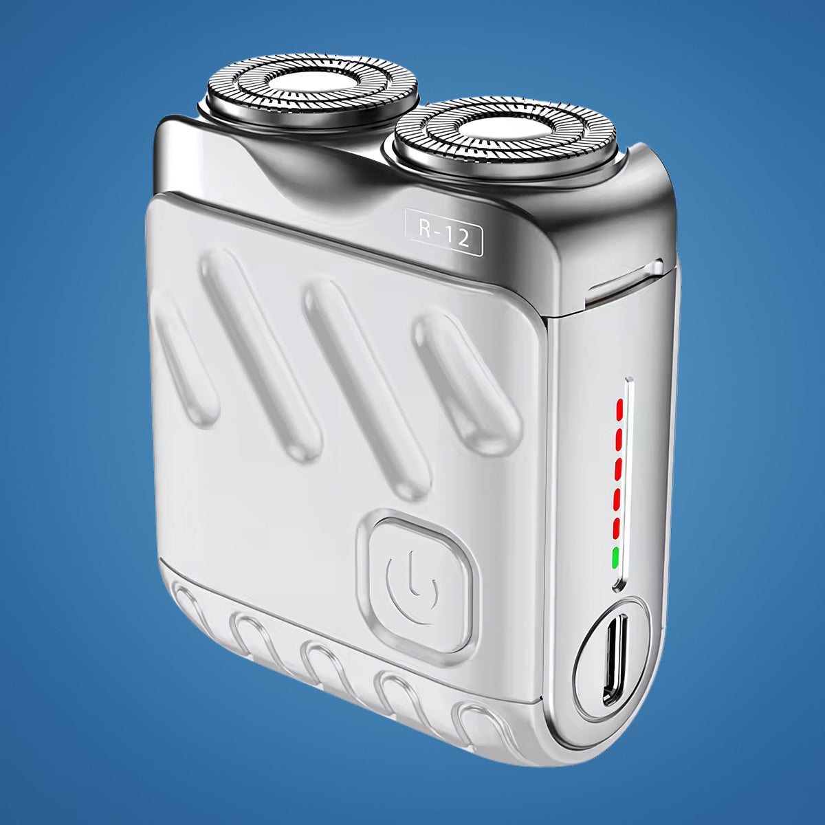 Rotary Electric Shaver – Dual-Ring Blades – Water-Resistant Men's Grooming Tool