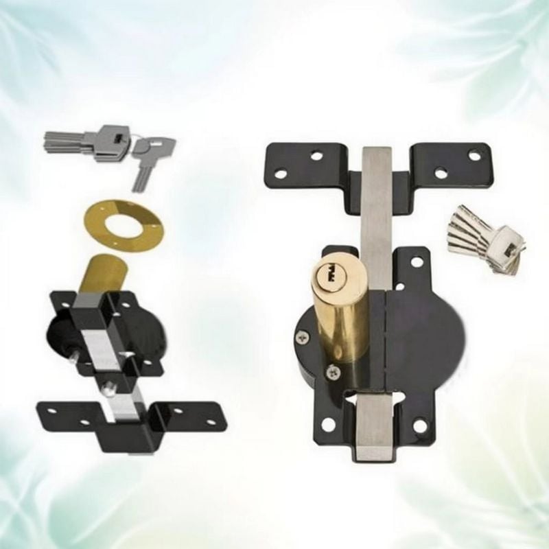 Rust-Resistant Gate Lock with Key - Spring Bolt