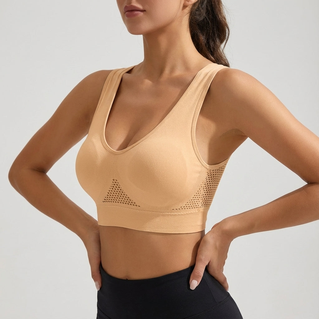 Seamless Posture-Correcting Sports Bra - Bianca